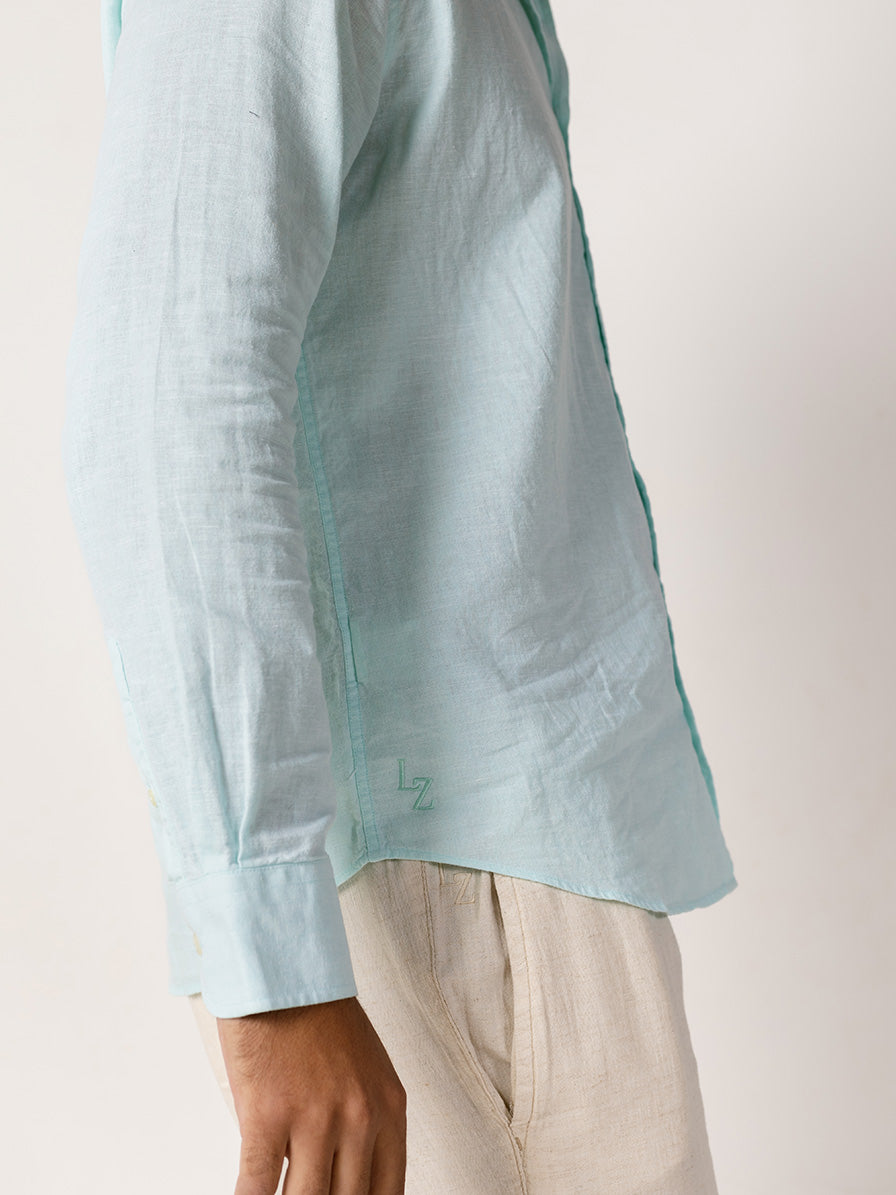 Camisa linho slim fit